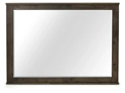 Blue Ridge Panel Bed, Dresser, Mirror & Nightstand In Rustic Gray, Queen