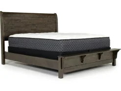 Blue Ridge Panel Bed In Rustic Gray, Queen