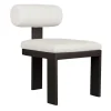 Bolster Outdoor Side Chair In White