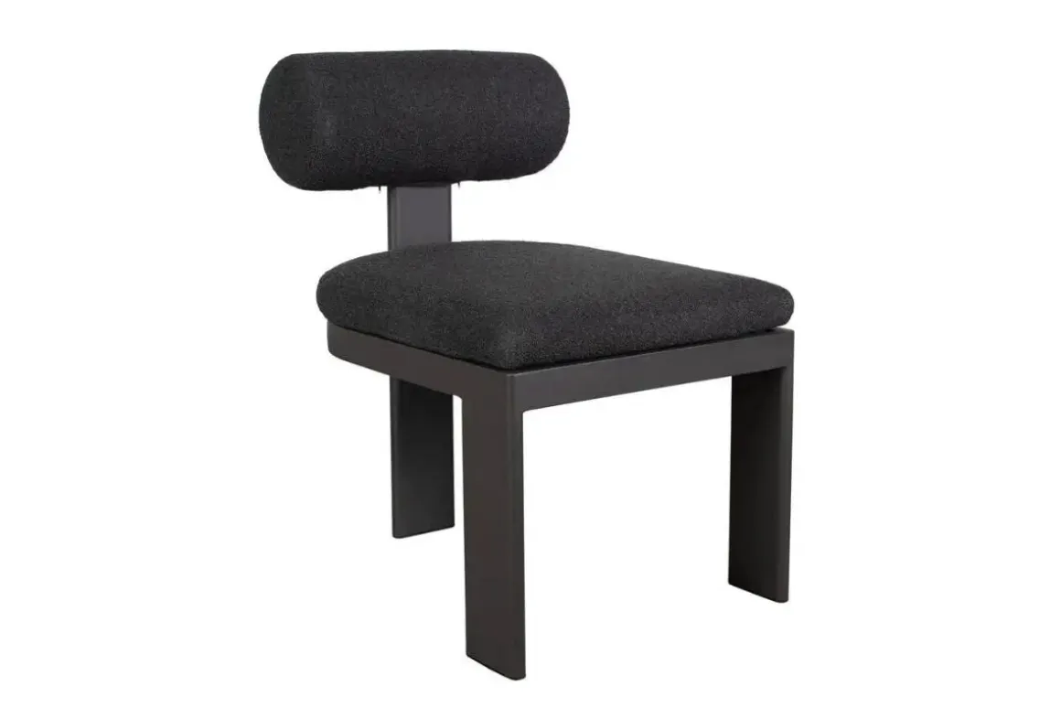 Bolster Outdoor Side Chair In White