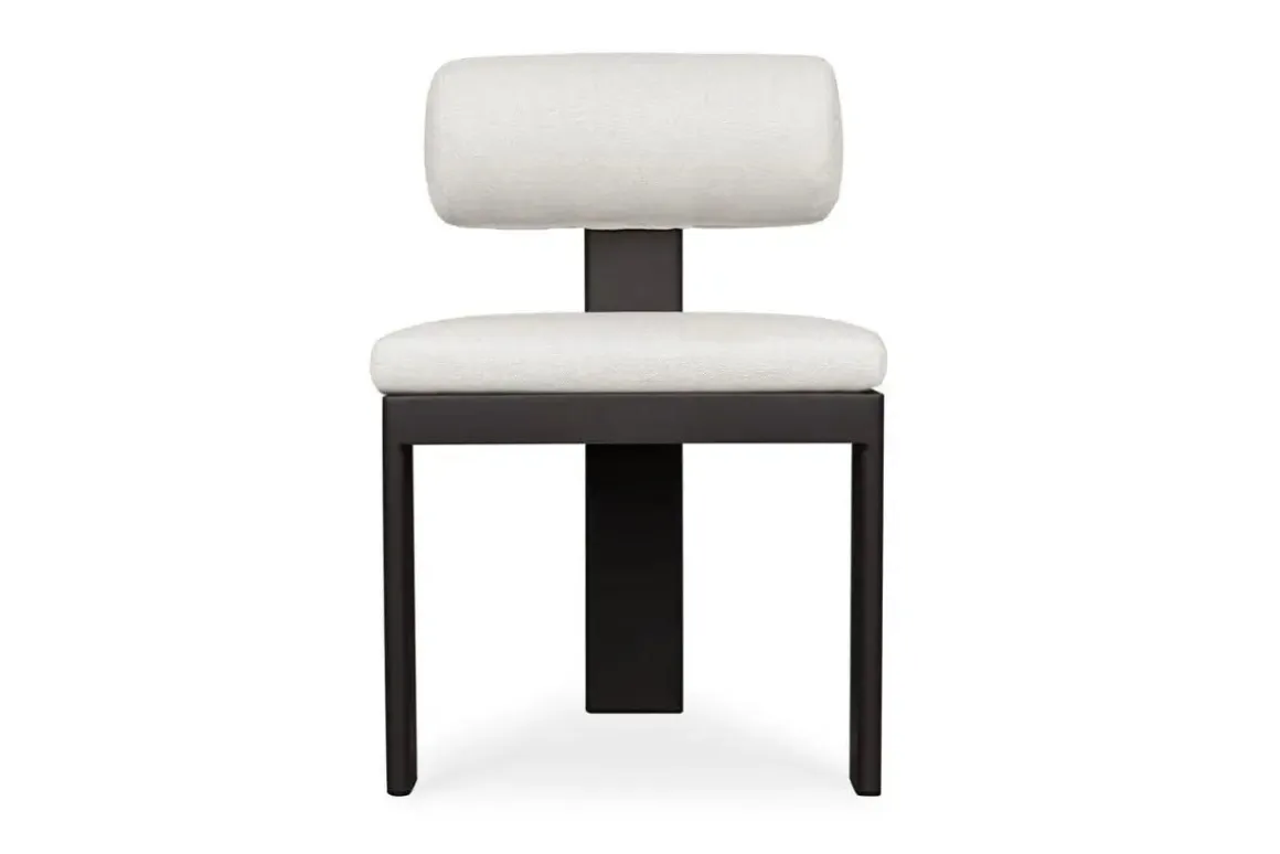 Bolster Outdoor Side Chair In White
