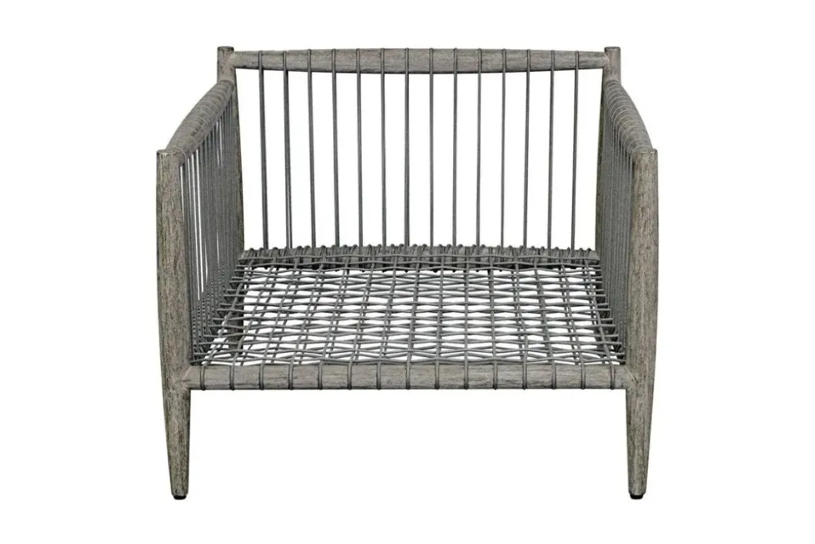 Borneo Outdoor Lounge Chair In Brown