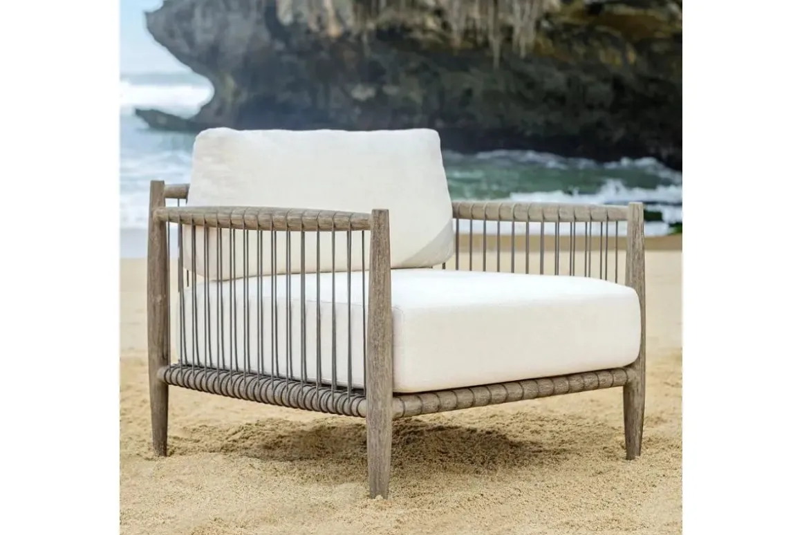 Borneo Outdoor Lounge Chair In Brown