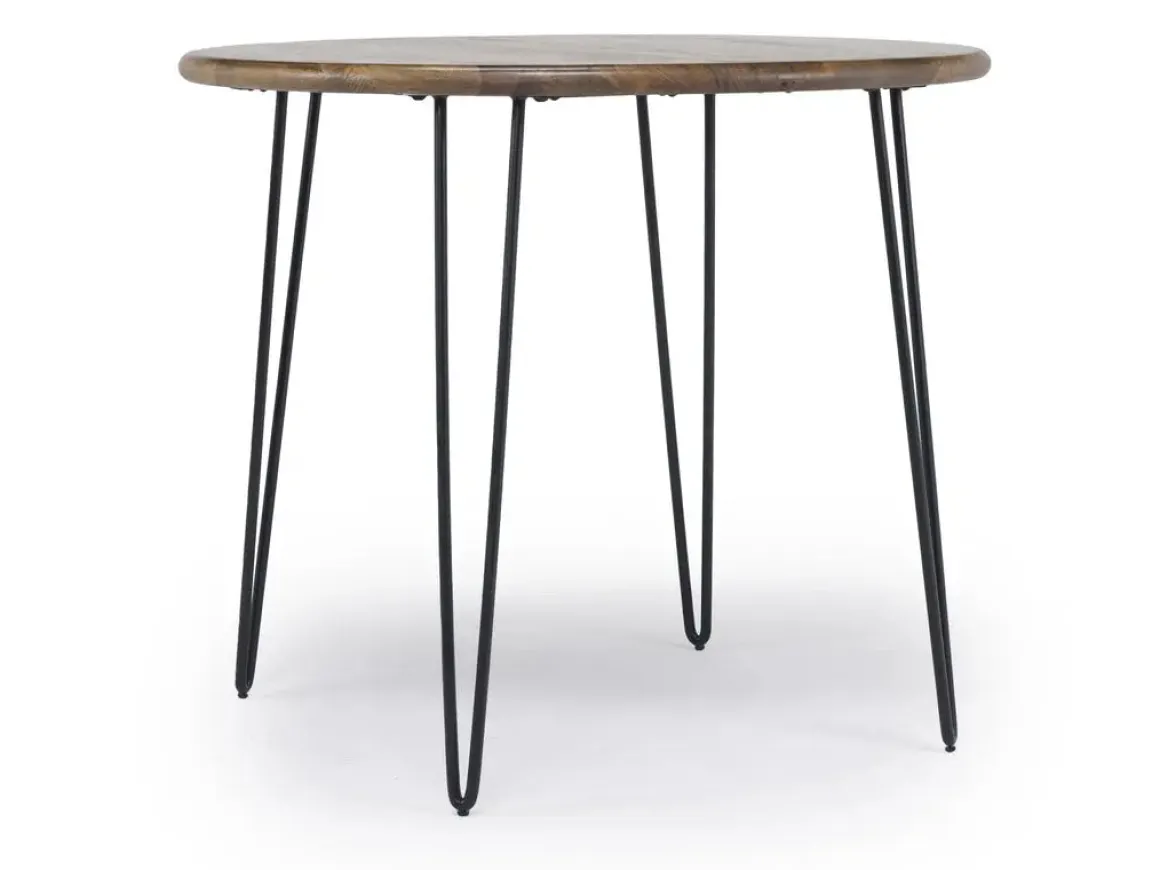 Brennan Round Counter Height Dining Table In Golden Brown