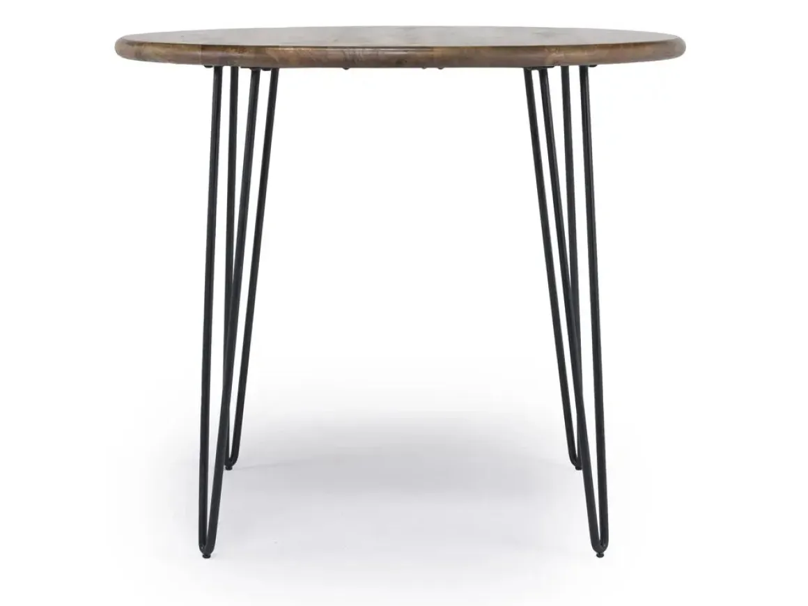 Brennan Round Counter Height Dining Table In Golden Brown