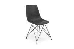 Brennan Round Dining Table & 4 Chairs In Theo Slate
