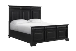 Bridgestone Panel Bed, Dresser, Mirror & Nightstand In Antique White, Queen