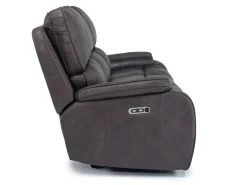 Brookings 2 Power Sofa In Charcoal Gray