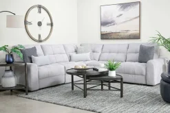 Bryce 5 Piece Power Sectional In Savannah Coin