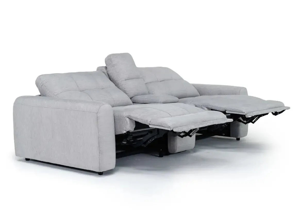 Bryce Power Console Loveseat In Savannah Coin