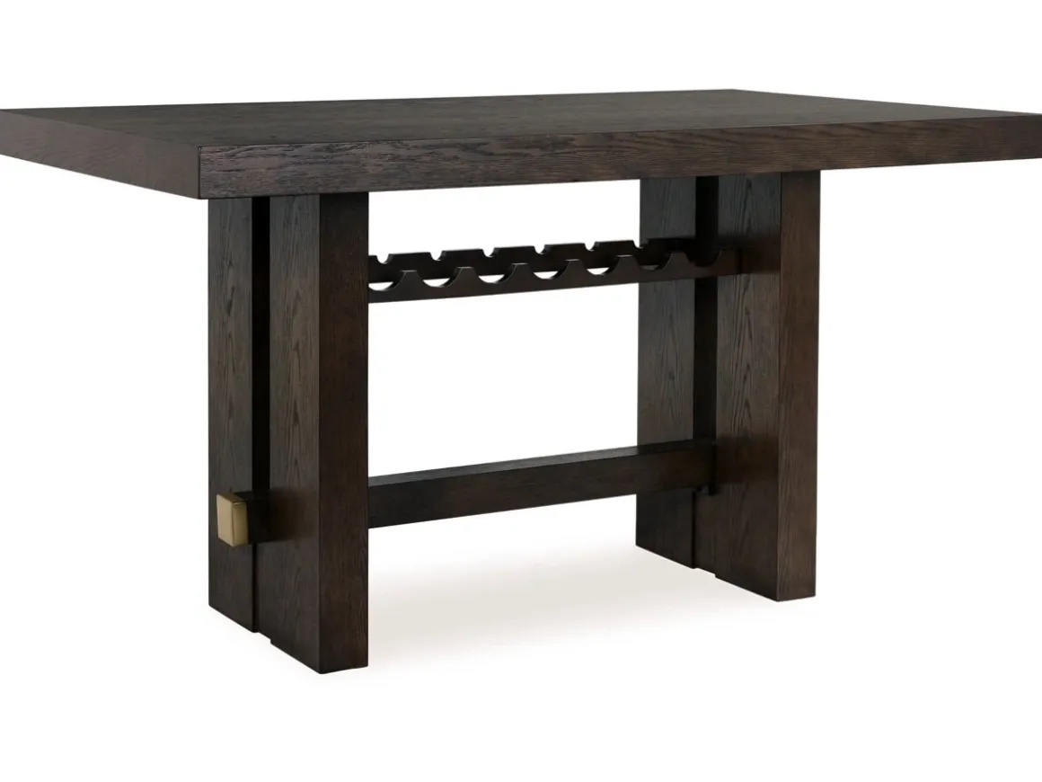Burkhaus Counter Height Dining Table In Dark Brown