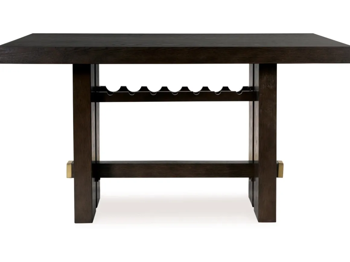 Burkhaus Counter Height Dining Table In Dark Brown