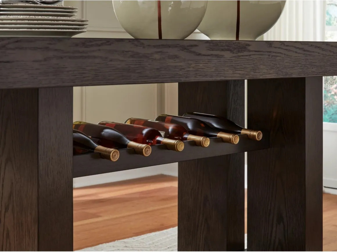 Burkhaus Counter Height Dining Table In Dark Brown