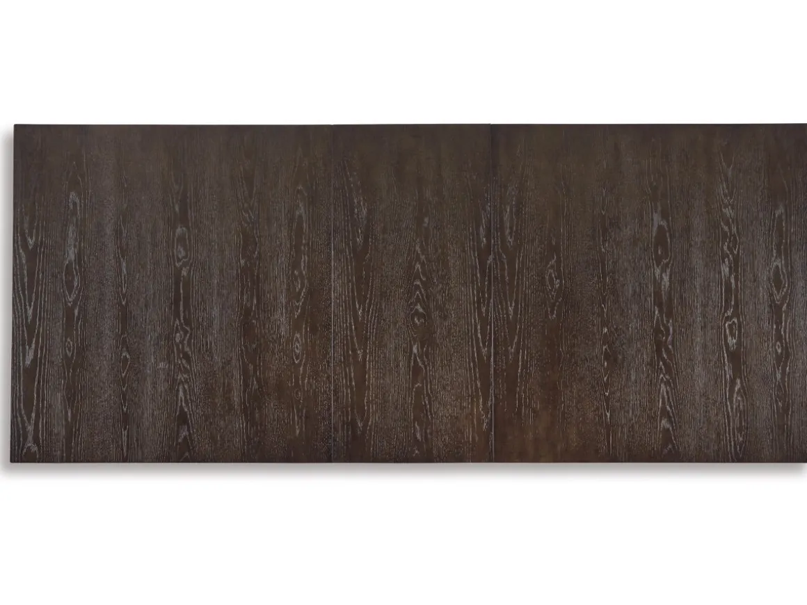 Burkhaus Extendable Dining Table & 6 Chairs In Biege/Dark Brown