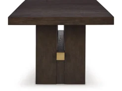 Burkhaus Extendable Dining Table & 4 Chairs In Biege/Dark Brown