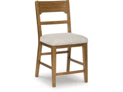 Cabalynn Counter Height Dining Table & 4 Stools In Light Brown