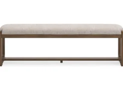 Cabalynn Extendable Dining Table, 4 Chairs & Bench In Light Brown