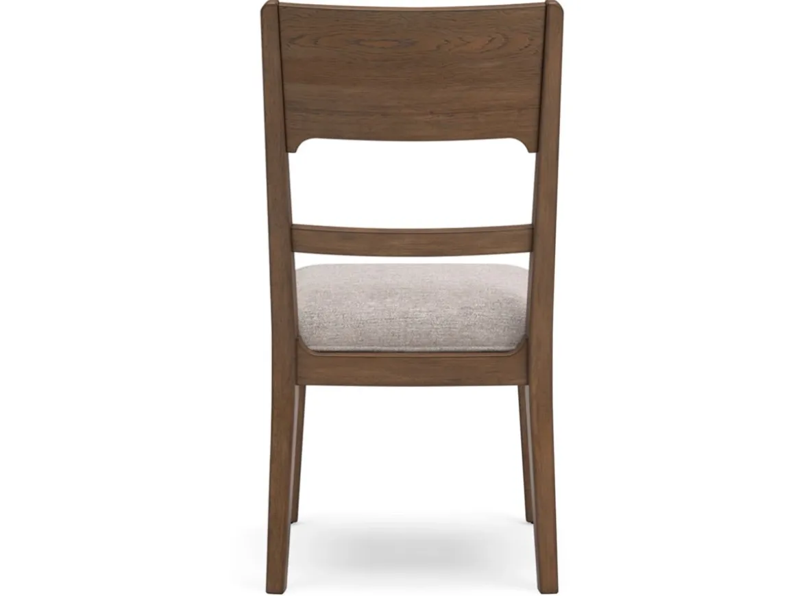 Cabalynn Side Chair In Oatmeal/Light Brown