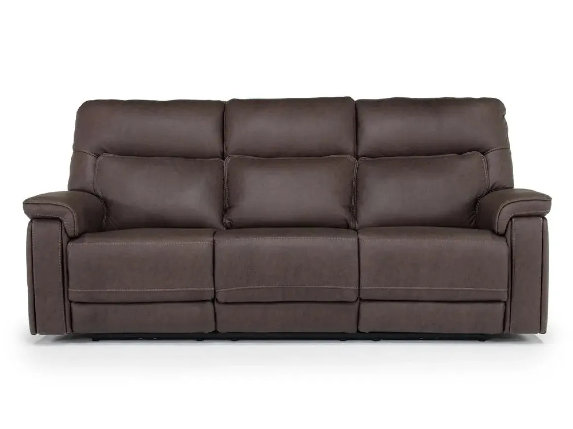 Cannes 3 Power Theater Sofa W/ Immersive Sound In Maze Tan