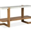 Carrington Sofa Table In Honey Wheat