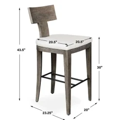 Celini Outdoor Barstool In Brown