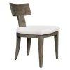 Celini Outdoor Side Chair In Brown, Set Of 2