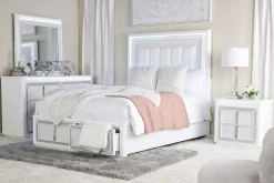 Chalanna Storage Bed In White, Queen