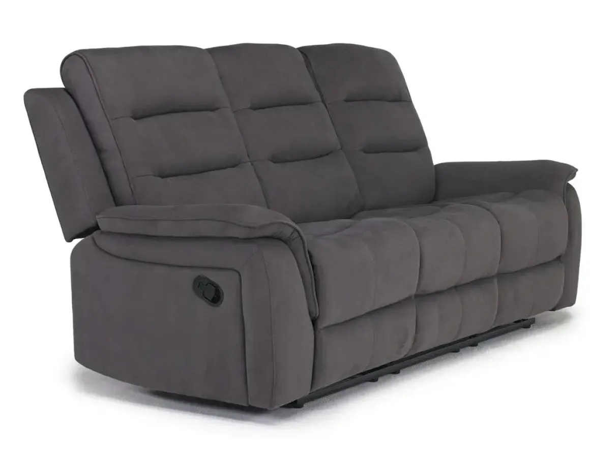 Chanell Reclining Sofa & Console Loveseat In New Nappa Gray