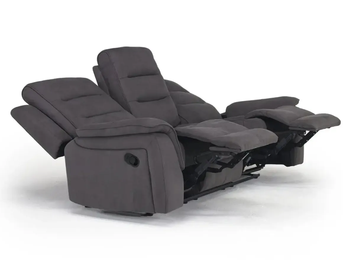 Chanell Reclining Sofa & Console Loveseat In New Nappa Gray