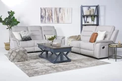 Chanell Reclining Sofa In New Nappa Gray