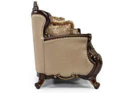 Constantine Sofa & Loveseat In Gold