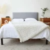 Cotton Weighted Blanket In Cream, Twin/Full