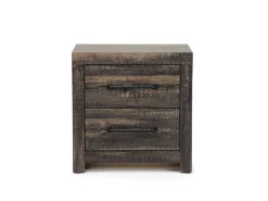 Dallas Nightstand In Brown Butcher Block