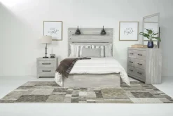 Dallas Nightstand In Brown Butcher Block