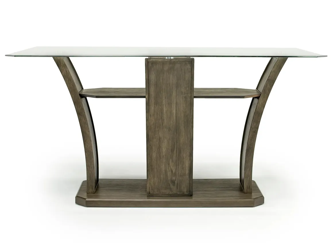Dapper Counter Height Dining Table & 4 Stools In Brown