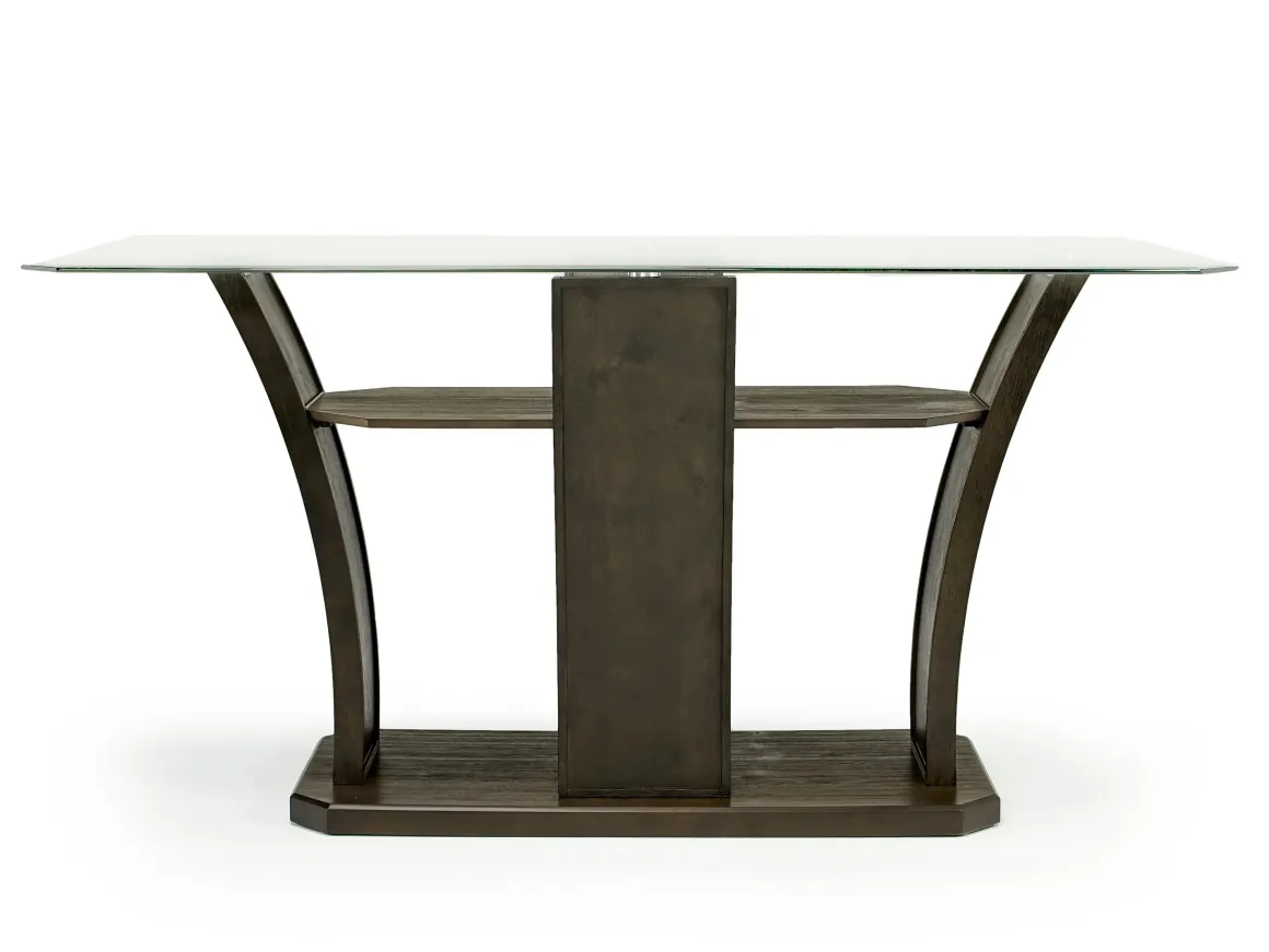 Dapper Counter Height Dining Table & 4 Stools In Brown