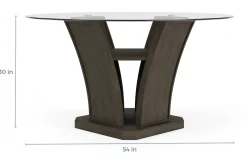 Dapper Dining Table & 4 Chairs In Gray