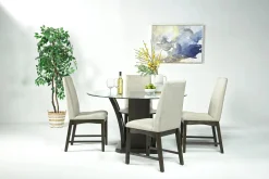 Dapper Round Dining Table In Gray