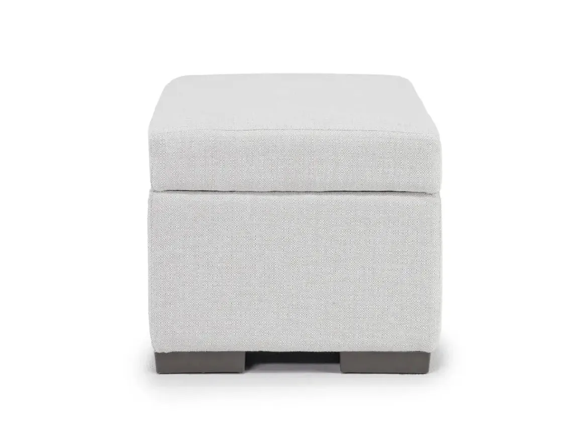 Dennon Storage Ottoman In Sea Salt