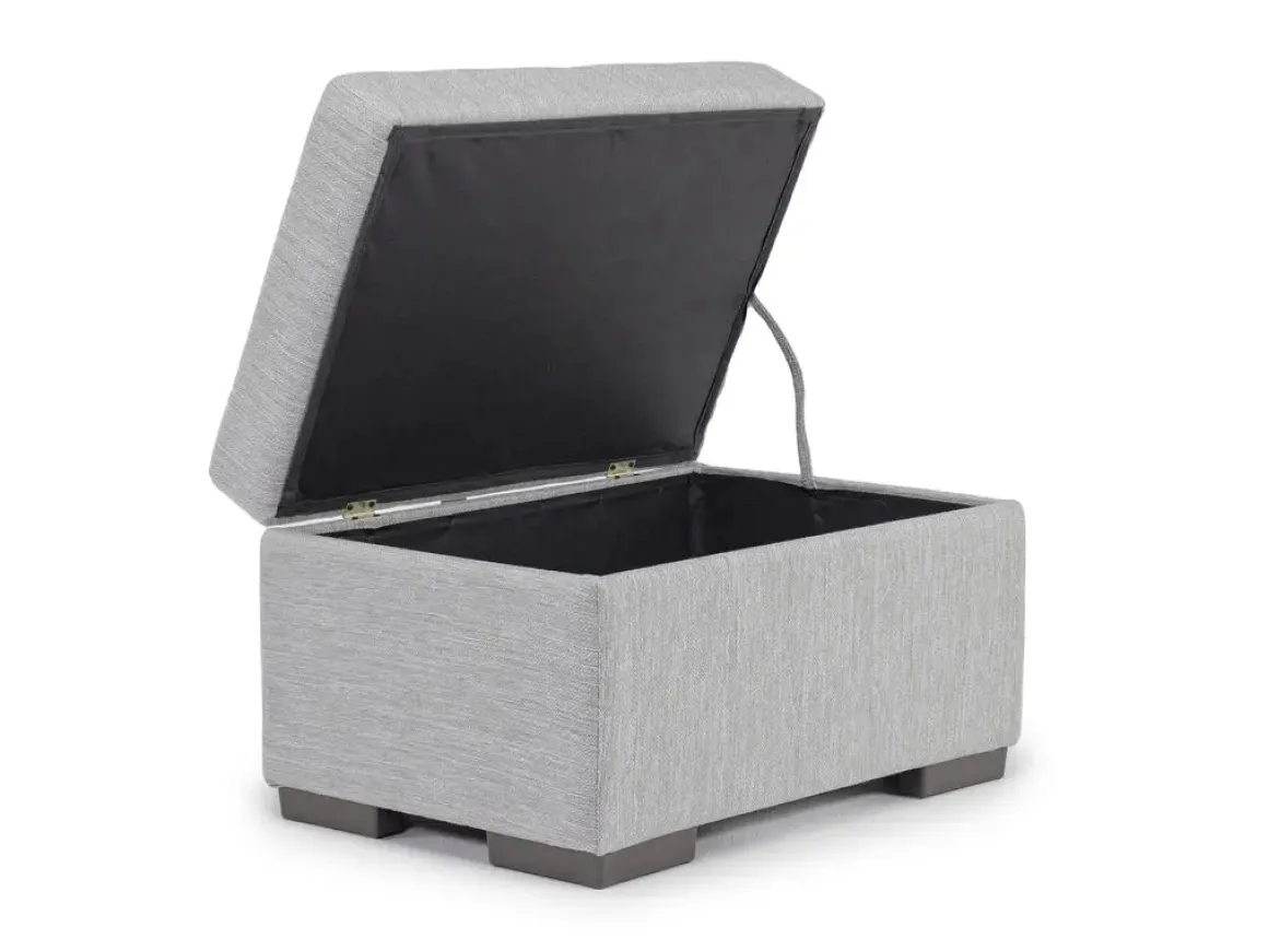 Dennon Storage Ottoman In Sea Salt