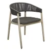 Dermott Outdoor Side Chair In Brown, Set Of 2