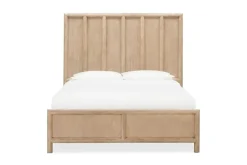Dorsey Panel Bed, Dresser, Mirror & 2 Drawer Nightstand In Granola, Queen