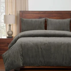 Downy Pillowcases In Storm Gray, Set Of 2, Eastern King