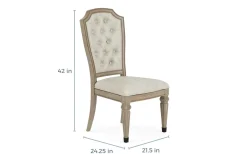 Durango Dining Table & 4 Side Chairs In Fawn