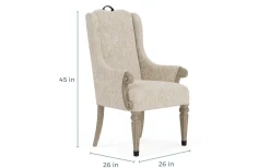 Durango Dining Table, 6 Chairs & 2 Arm Chairs In Fawn