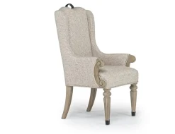 Durango Dining Table, 4 Side Chairs & 2 Arm Chairs In Fawn