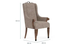 Durango Dining Table, 4 Side Chairs & 2 Arm Chairs In Fawn