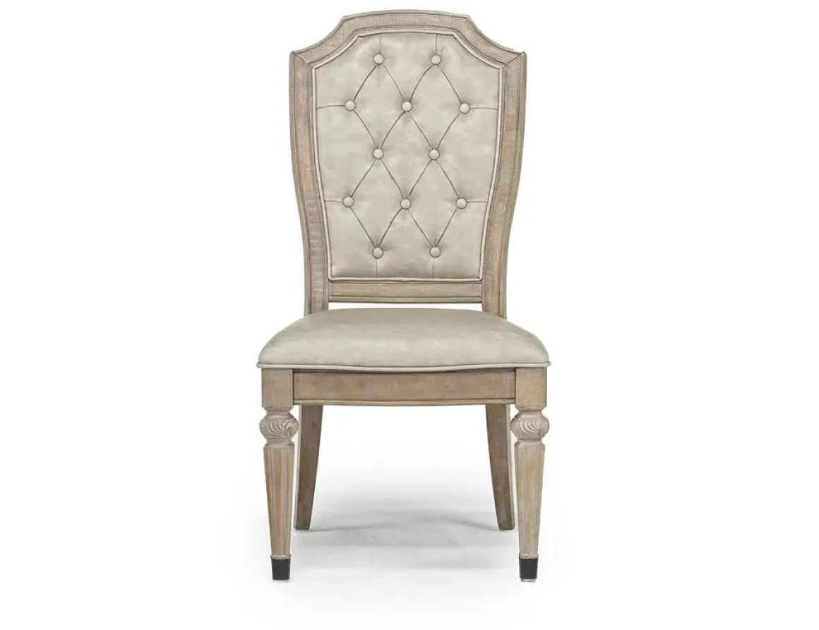 Durango Side Chair In Fawn, Upholstered