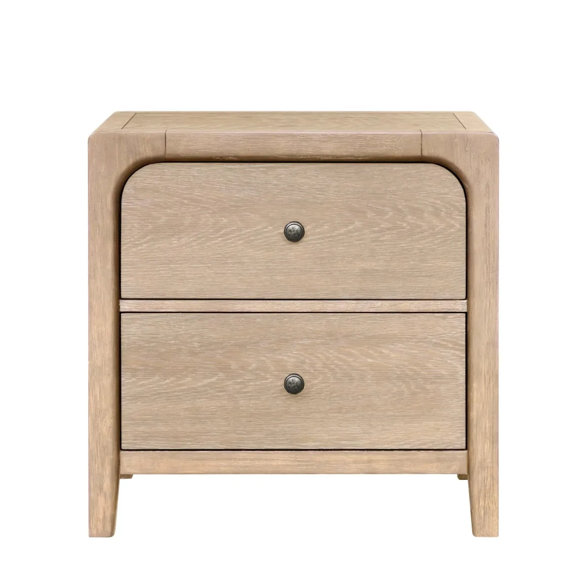 Easton Upholstered Bed, Dresser, Mirror & Nightstand In Natural, Ca King