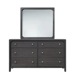 Easton Upholstered Storage Bed, Dresser, Mirror & Nightstand In Natural, Ca King